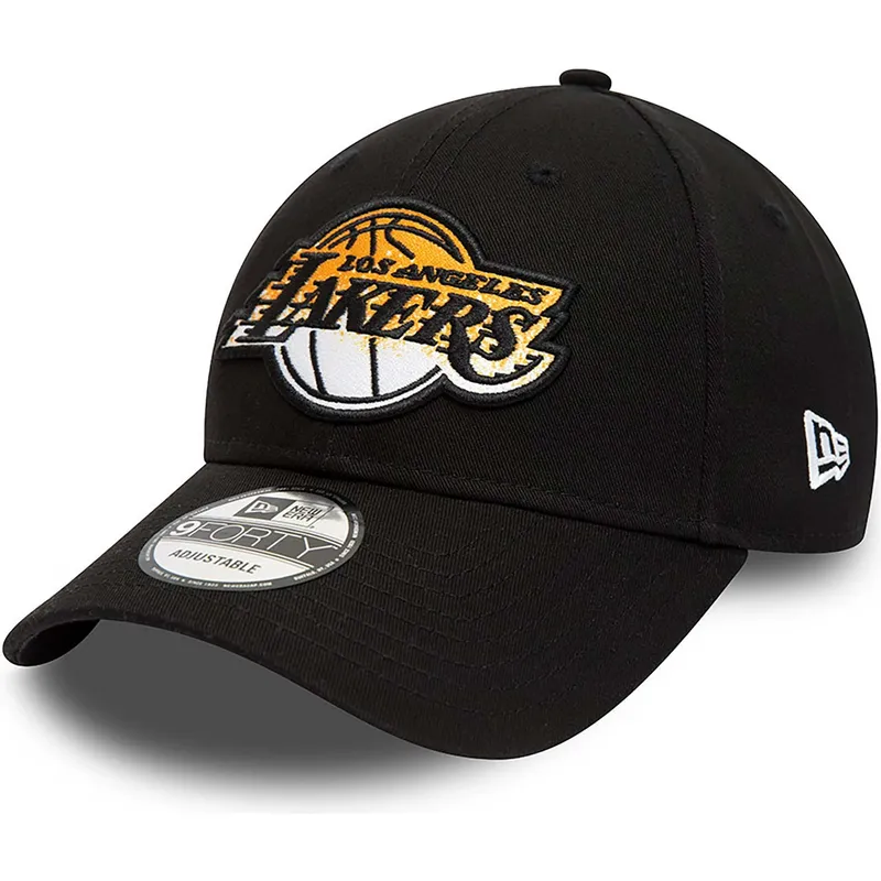 czapki-curva-czarny-tasma-regulowana-9forty-gradient-infill-los-angeles-lakers-nba-new-era