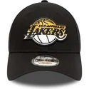 czarna-zakrzywiona-regulowana-czapka-9forty-gradient-infill-los-angeles-lakers-nba-od-new-era
