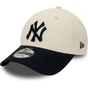 czapki-curva-bezowy-tasma-regulowana-9forty-new-york-yankees-mlb-new-era