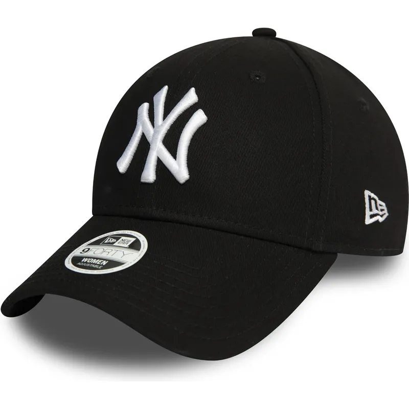 czarna-regulowana-czapka-z-zakrzywionym-daszkiem-dla-kobiet-9forty-essential-new-york-yankees-mlb-new-era