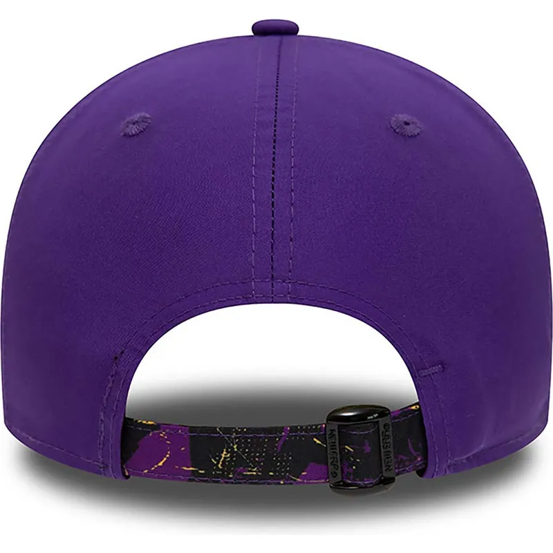 czapki-curva-fioletowy-tasma-regulowana-9forty-print-infill-los-angeles-lakers-nba-new-era