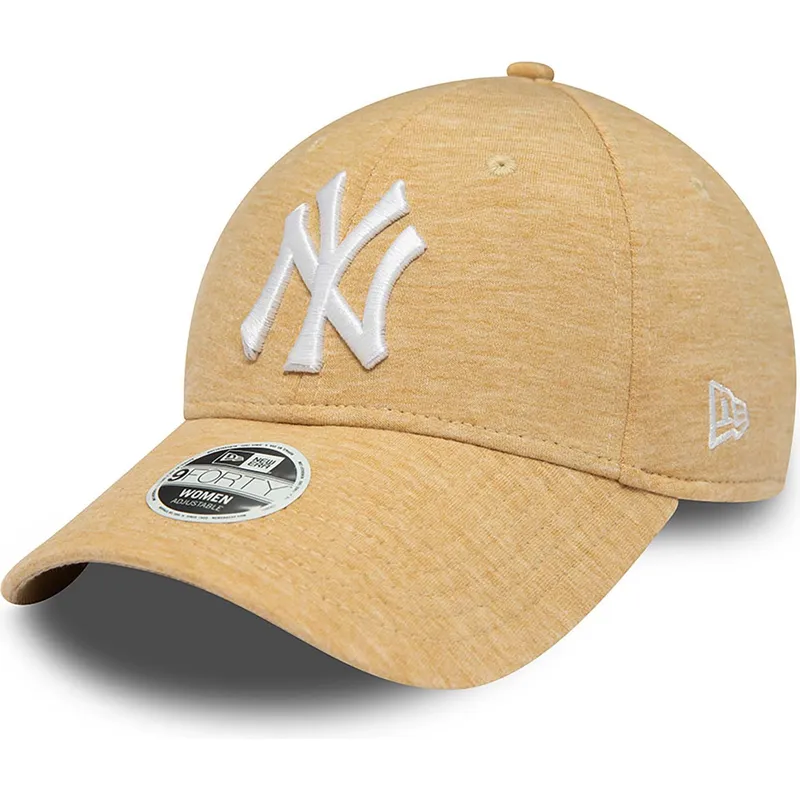 bezowa-regulowana-czapka-z-daszkiem-dla-kobiet-9forty-jersey-new-york-yankees-mlb-new-era