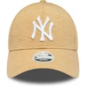 bezowa-regulowana-czapka-z-daszkiem-dla-kobiet-9forty-jersey-new-york-yankees-mlb-new-era