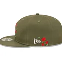 czapki-plana-zielony-snapback-9fifty-flower-los-angeles-dodgers-mlb-new-era