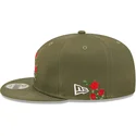 czapki-plana-zielony-snapback-9fifty-flower-los-angeles-dodgers-mlb-new-era