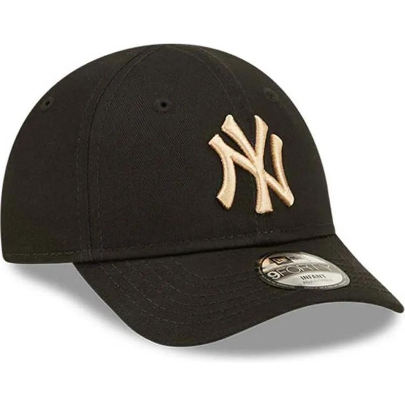 czapki-curva-czarny-tasma-regulowana-dla-dziecka-pequeno-9forty-league-essential-new-york-yankees-mlb-new-era