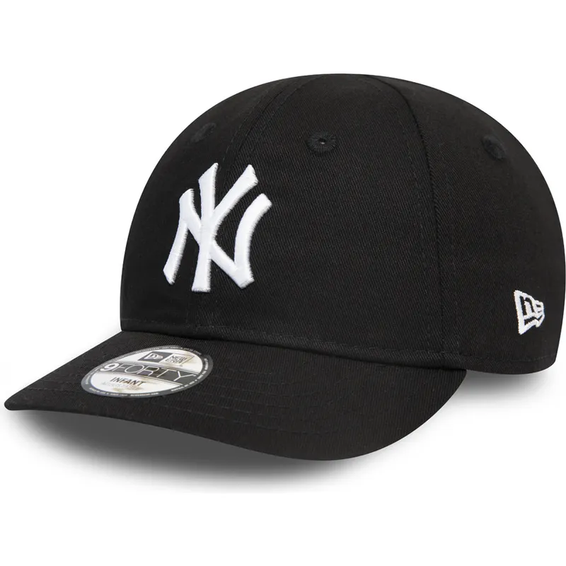 czapki-zakrzywiona-czarny-tasma-regulowana-dla-dziecka-9forty-league-essential-new-york-yankees-mlb-new-era