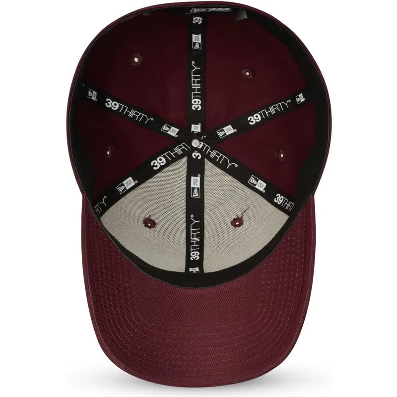 czapki-curva-czerwony-dopasowany-granate-39thirty-league-essential-new-york-yankees-mlb-new-era
