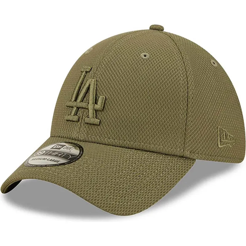 czapki-curva-zielony-dopasowany-39thirty-diamond-era-los-angeles-dodgers-mlb-new-era