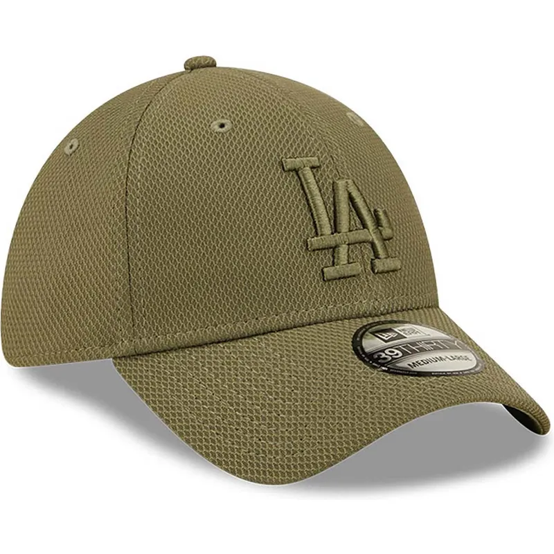 czapki-curva-zielony-dopasowany-39thirty-diamond-era-los-angeles-dodgers-mlb-new-era