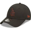 czapki-curva-czarny-tasma-regulowana-9forty-team-outline-los-angeles-dodgers-mlb-new-era