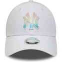 czapki-curva-bialy-tasma-regulowana-multicolor-9forty-ombre-infill-new-york-yankees-mlb-new-era
