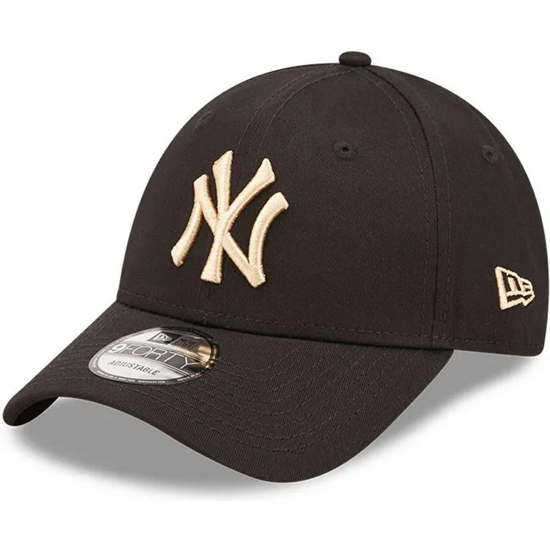 czapki-curva-czarny-tasma-regulowana-9forty-league-essential-new-york-yankees-mlb-new-era