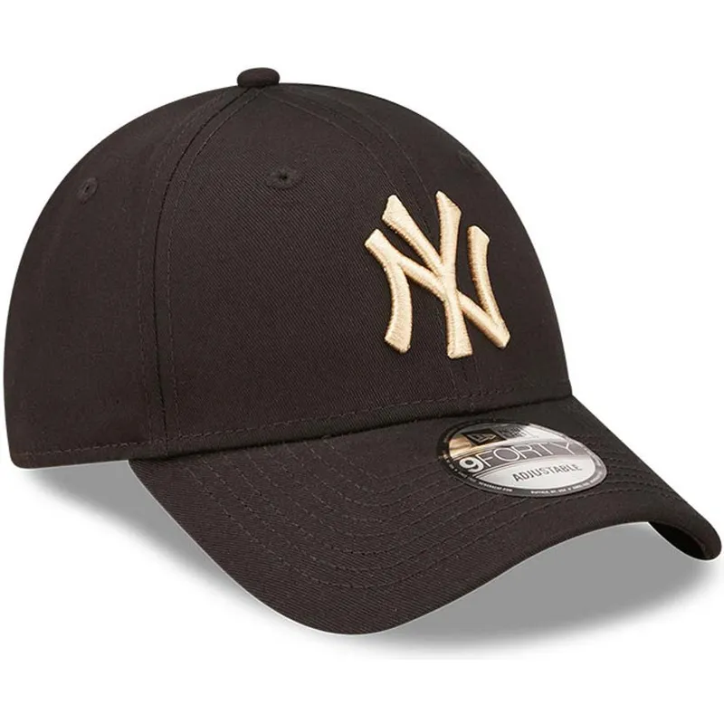 czapki-curva-czarny-tasma-regulowana-9forty-league-essential-new-york-yankees-mlb-new-era
