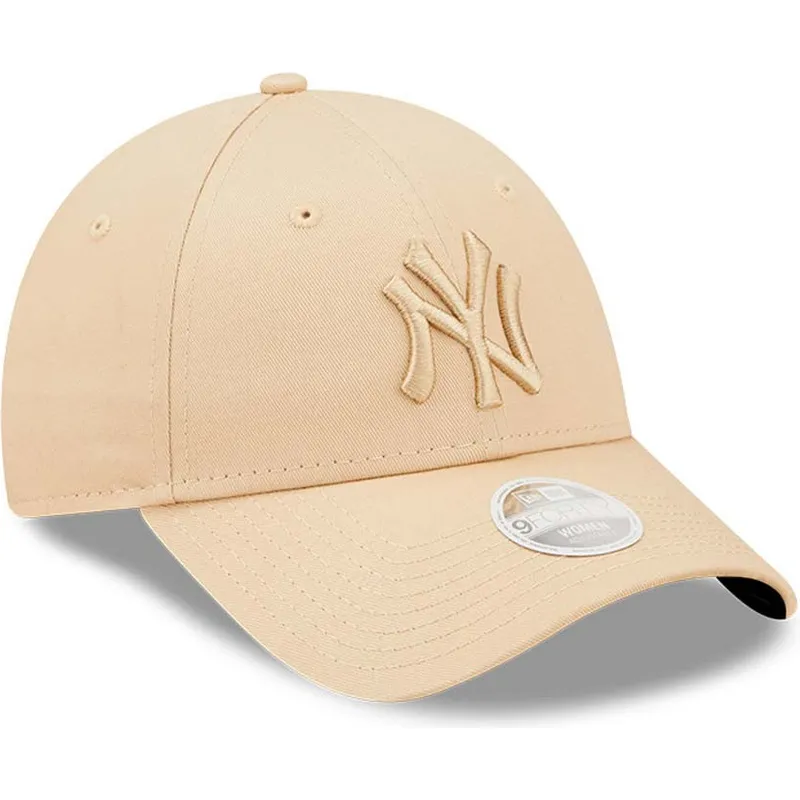 czapki-curva-bezowy-tasma-regulowana-9forty-league-essential-new-york-yankees-mlb-new-era