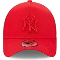 czapki-curva-czerwony-snapback-a-frame-tonal-mesh-new-york-yankees-mlb-new-era