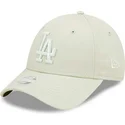 jasnozielona-regulowana-czapka-z-zakrzywionym-daszkiem-dla-kobiet-z-jasnozielonym-logo-9forty-league-essential-los-angeles-dodge