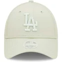 jasnozielona-regulowana-czapka-z-zakrzywionym-daszkiem-dla-kobiet-z-jasnozielonym-logo-9forty-league-essential-los-angeles-dodge