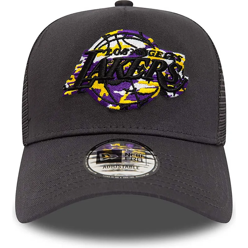 czapki-curva-szary-snapback-a-frame-team-camo-infill-los-angeles-lakers-nba-new-era