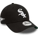 czapki-curva-czarny-tasma-regulowana-9forty-team-side-patch-chicago-white-sox-mlb-new-era