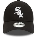 czapki-curva-czarny-tasma-regulowana-9forty-team-side-patch-chicago-white-sox-mlb-new-era