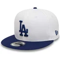 biala-i-niebieska-czapka-z-daszkiem-snapback-9fifty-crown-patches-los-angeles-dodgers-mlb-od-new-era