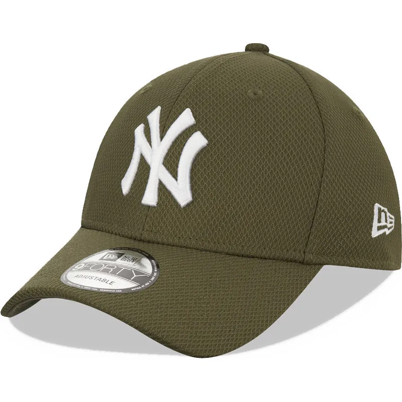 czapki-curva-zielony-tasma-regulowana-9forty-diamond-era-new-york-yankees-mlb-new-era