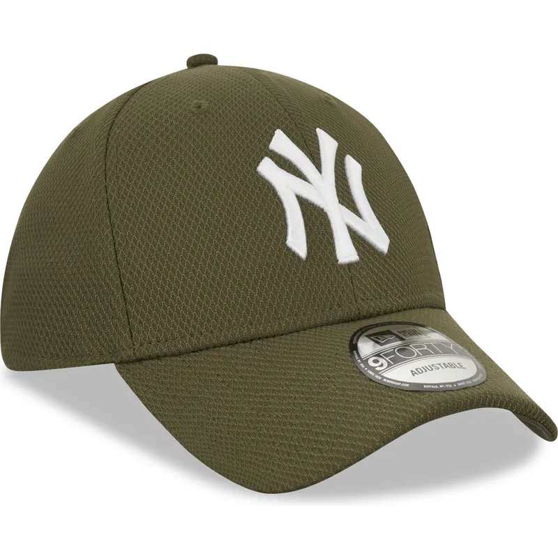 czapki-curva-zielony-tasma-regulowana-9forty-diamond-era-new-york-yankees-mlb-new-era
