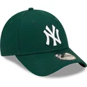 czapki-curva-zielony-tasma-regulowana-9forty-league-essential-new-york-yankees-mlb-new-era