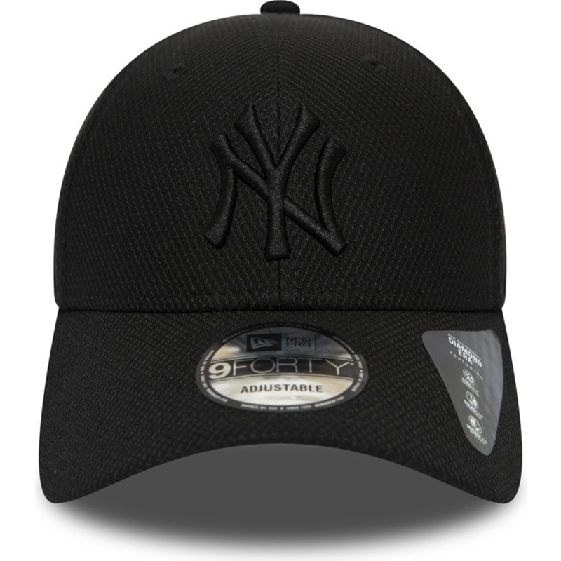 new-era-curved-brim-black-logo-9forty-diamond-era-new-york-yankees-mlb-black-adjustable-cap