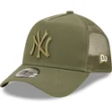 czapki-curva-zielony-snapback-a-frame-tonal-mesh-new-york-yankees-mlb-new-era