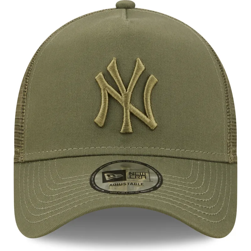 czapki-curva-zielony-snapback-a-frame-tonal-mesh-new-york-yankees-mlb-new-era