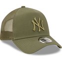 new-era-green-logo-a-frame-tonal-mesh-new-york-yankees-mlb-green-trucker-hat