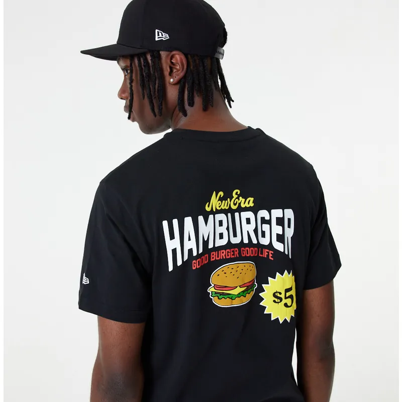 koszulki-krotki-rekaw-czarny-camiseta-manga-corta-negra-good-burger-good-life-food-graphic-new-era