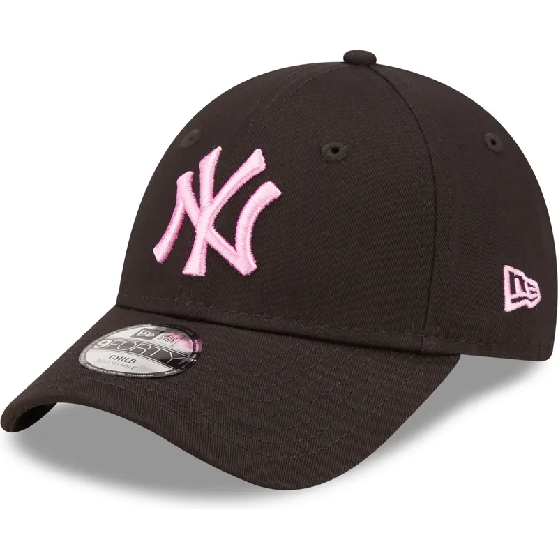 czapki-curva-czarny-tasma-regulowana-dla-dziecka-rosa-9forty-league-essential-new-york-yankees-mlb-new-era