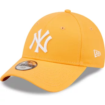 Regulowana pomarańczowa czapka z daszkiem 9FORTY League Essential dla dzieci od New York Yankees MLB od New Era
