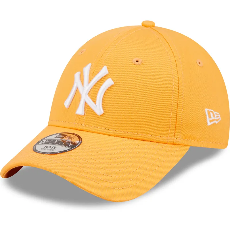 czapki-curva-pomaranczowy-tasma-regulowana-dla-dziecka-9forty-league-essential-new-york-yankees-mlb-new-era