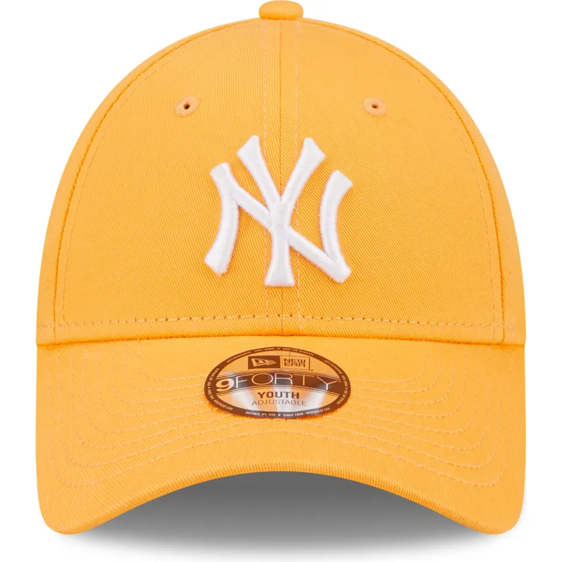 czapki-curva-pomaranczowy-tasma-regulowana-dla-dziecka-9forty-league-essential-new-york-yankees-mlb-new-era
