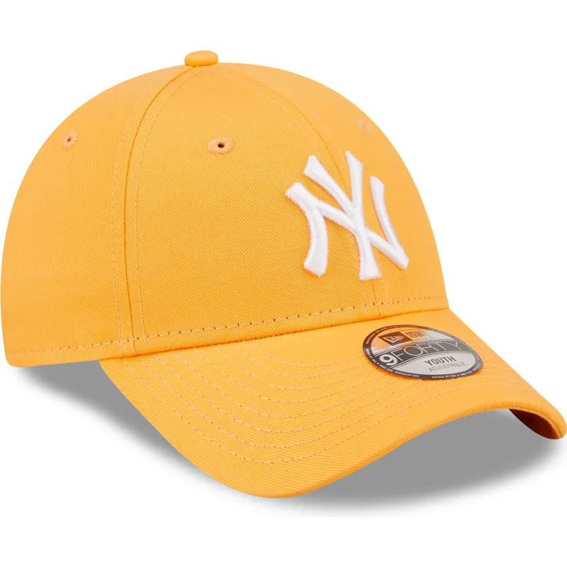 czapki-curva-pomaranczowy-tasma-regulowana-dla-dziecka-9forty-league-essential-new-york-yankees-mlb-new-era