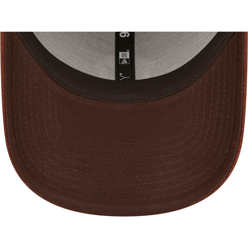 czapki-curva-brazowy-tasma-regulowana-9forty-linen-new-york-yankees-mlb-new-era