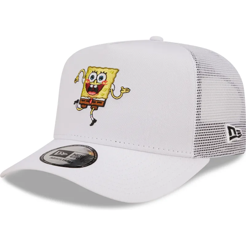 czapki-curva-bialy-snapback-a-frame-bob-esponja-new-era