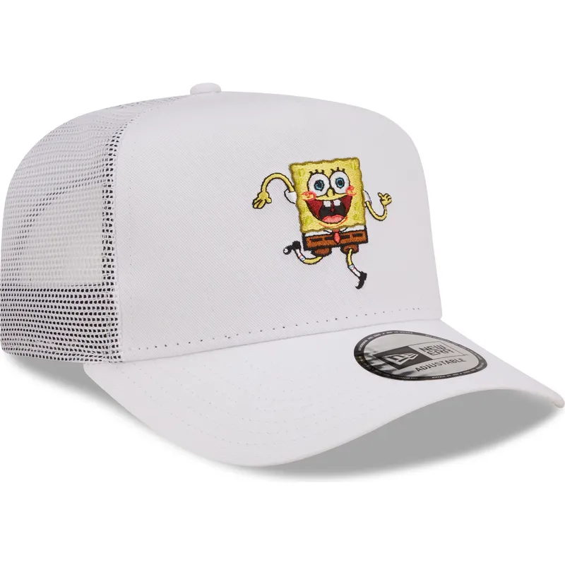 czapki-curva-bialy-snapback-a-frame-bob-esponja-new-era
