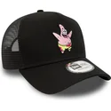 czapki-curva-czarny-snapback-a-frame-patricio-estrella-bob-esponja-new-era