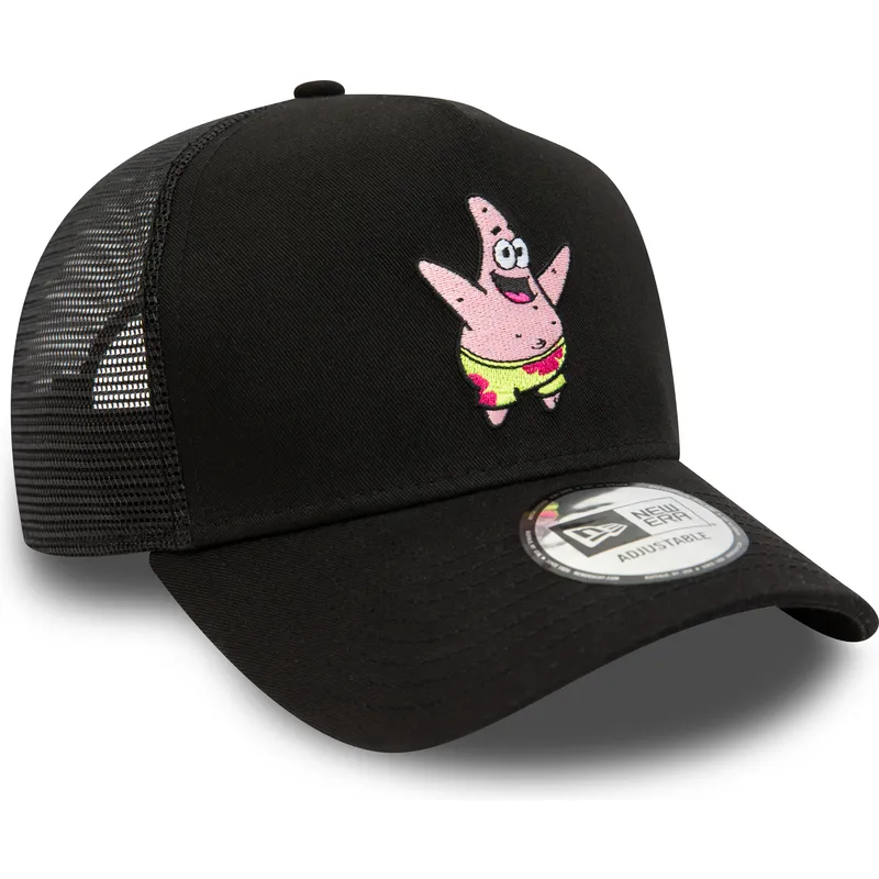 czapki-curva-czarny-snapback-a-frame-patricio-estrella-bob-esponja-new-era