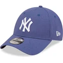 czapki-curva-niebieski-tasma-regulowana-9forty-linen-new-york-yankees-mlb-new-era