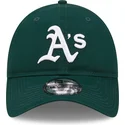 zielona-zakrzywiona-regulowana-czapka-9twenty-league-essential-oakland-athletics-mlb-marki-new-era