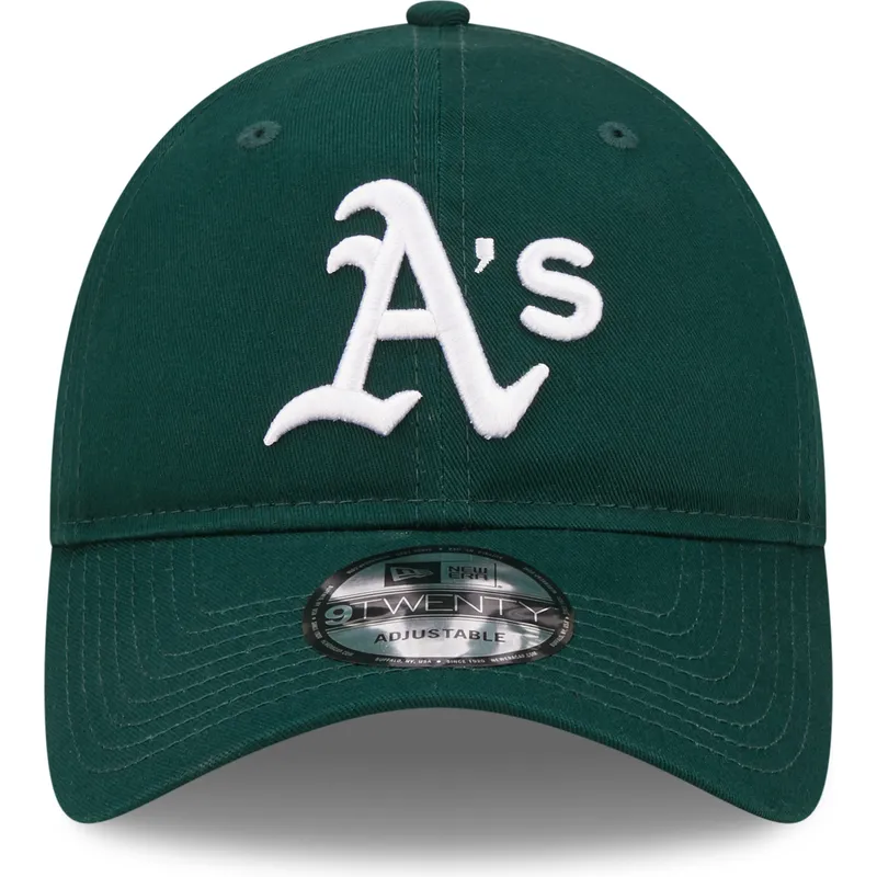 czapki-curva-zielony-tasma-regulowana-9twenty-league-essential-oakland-athletics-mlb-new-era