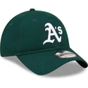 zielona-zakrzywiona-regulowana-czapka-9twenty-league-essential-oakland-athletics-mlb-marki-new-era