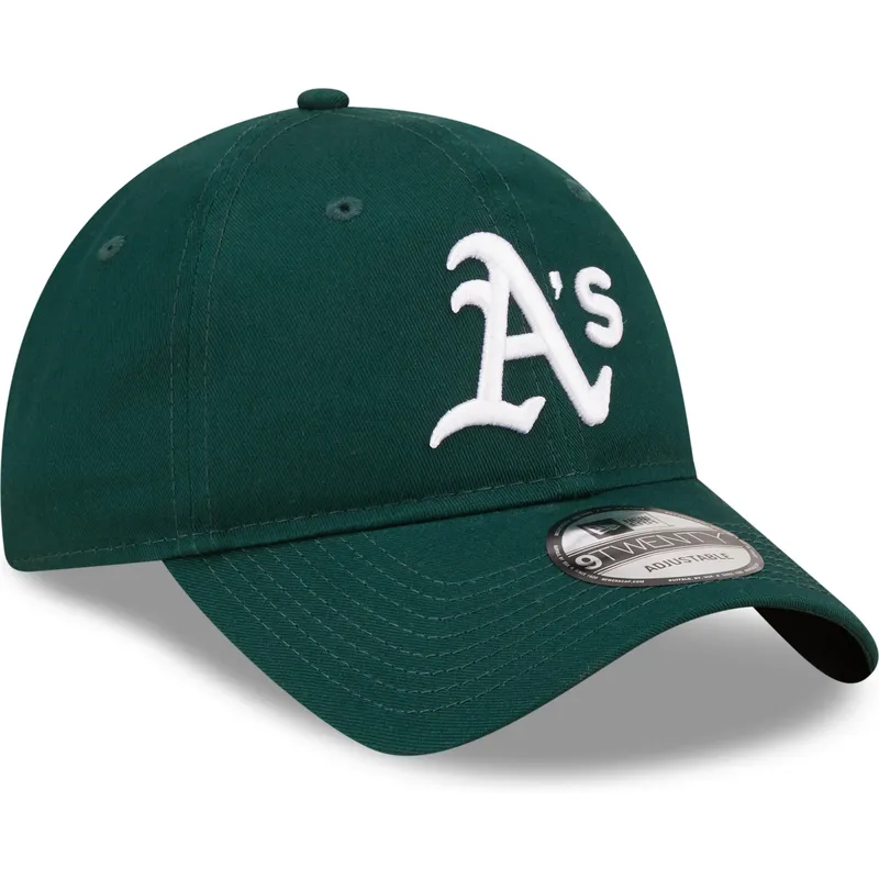 czapki-curva-zielony-tasma-regulowana-9twenty-league-essential-oakland-athletics-mlb-new-era