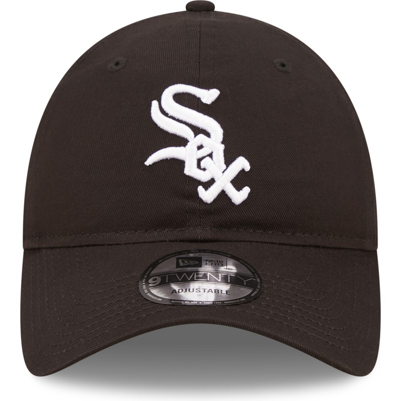 new-era-curved-brim-9twenty-league-essential-chicago-white-sox-mlb-black-adjustable-cap